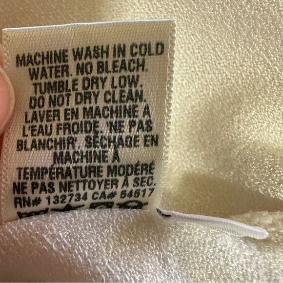 BELLA DAHL Women's Classic Long Sleeve Button Down Blouse White Size Small - Picture 9 of 12